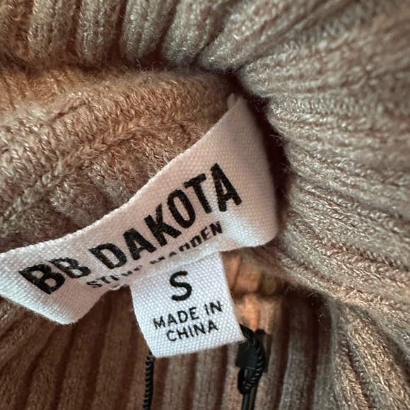 BB Dakota Sweater of Intent Midi Dress in Taupe - Picture 4 of 4